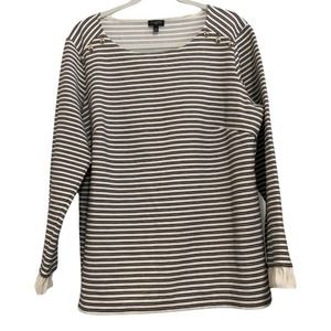 Talbots Long Sleeve Striped Top sz 1X